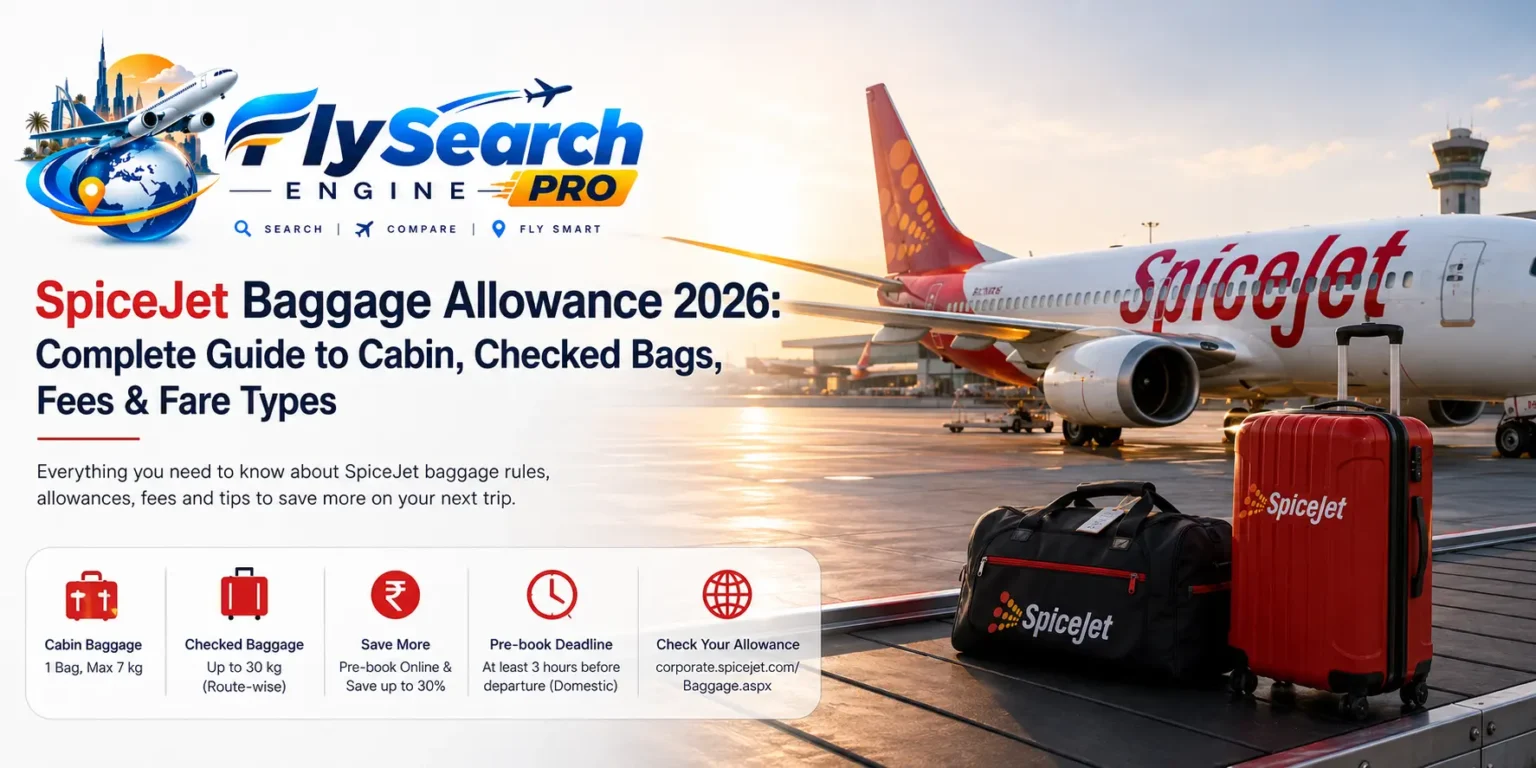 SpiceJet Baggage Allowance Guide 2026